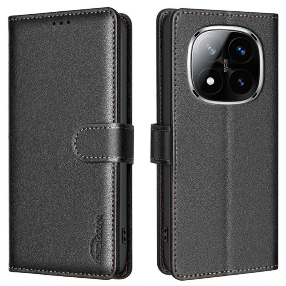 Kožený Kryt Na Xiaomi Redmi Note 14 Pro 4g Blokování Rfid Barva Binfen