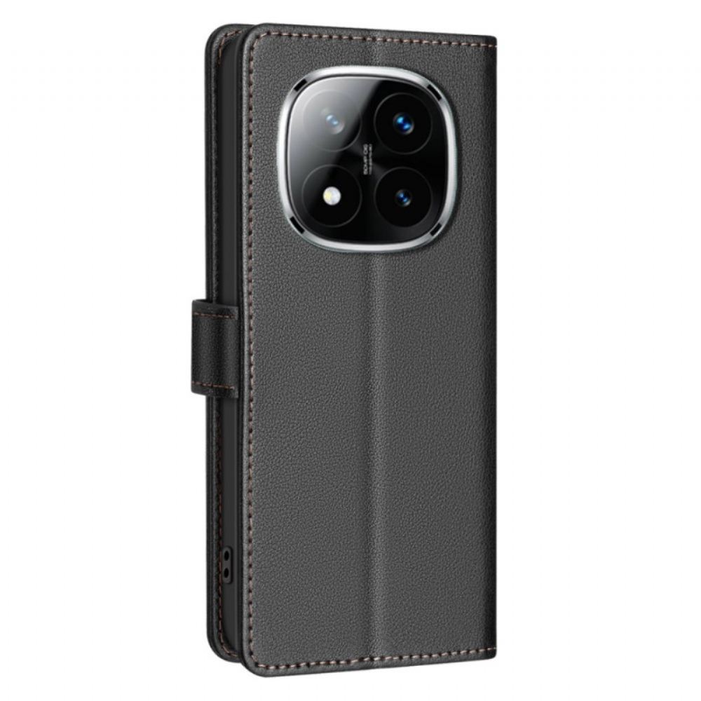 Kožený Kryt Na Xiaomi Redmi Note 14 Pro 4g Blokování Rfid Barva Binfen