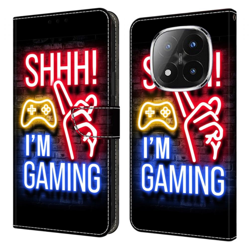 Kožený Kryt Na Xiaomi Redmi Note 14 Pro 4g Neonový Vzor