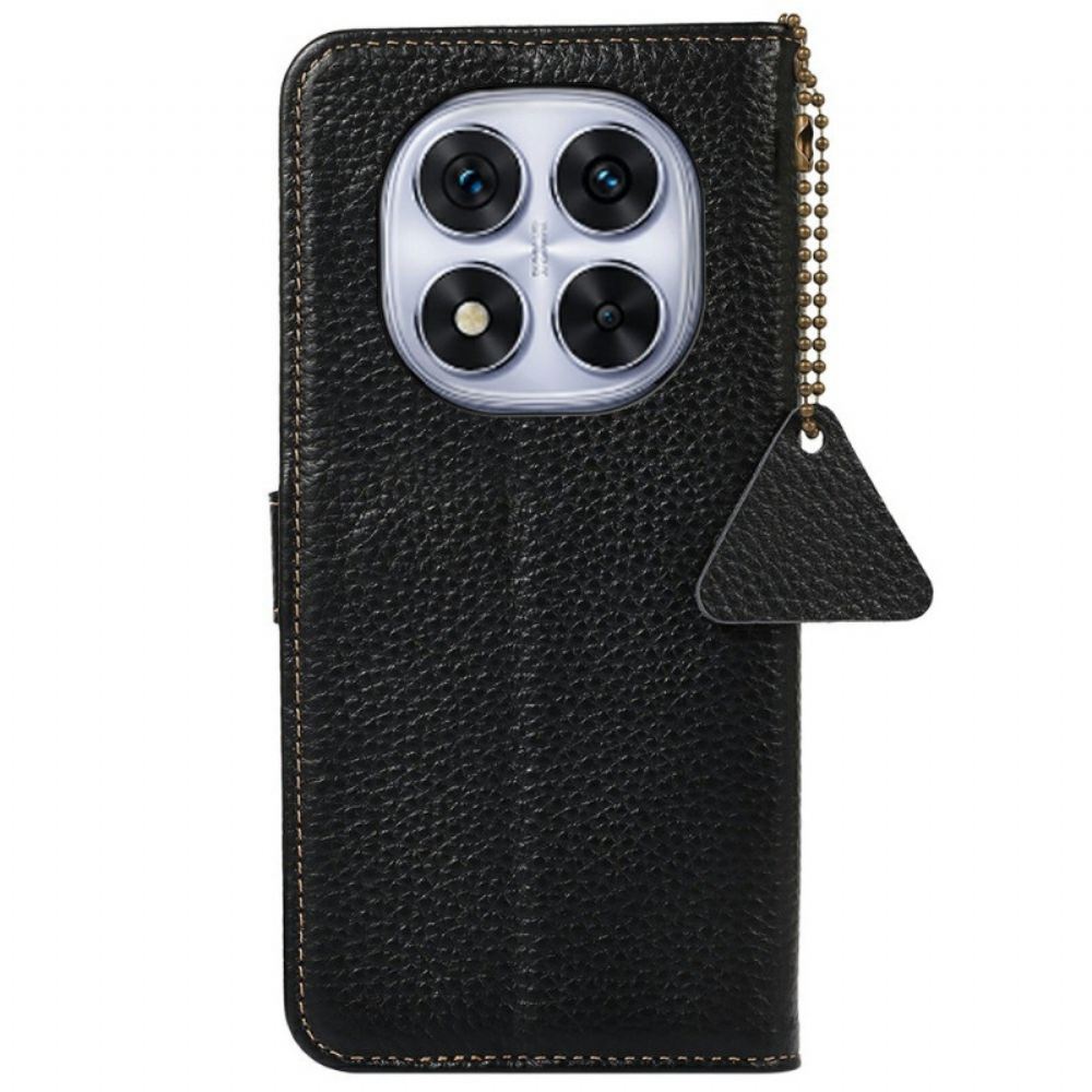 Kožený Kryt Na Xiaomi Redmi Note 14 Pro 4g Pravá Kůže S Rfid Blokováním