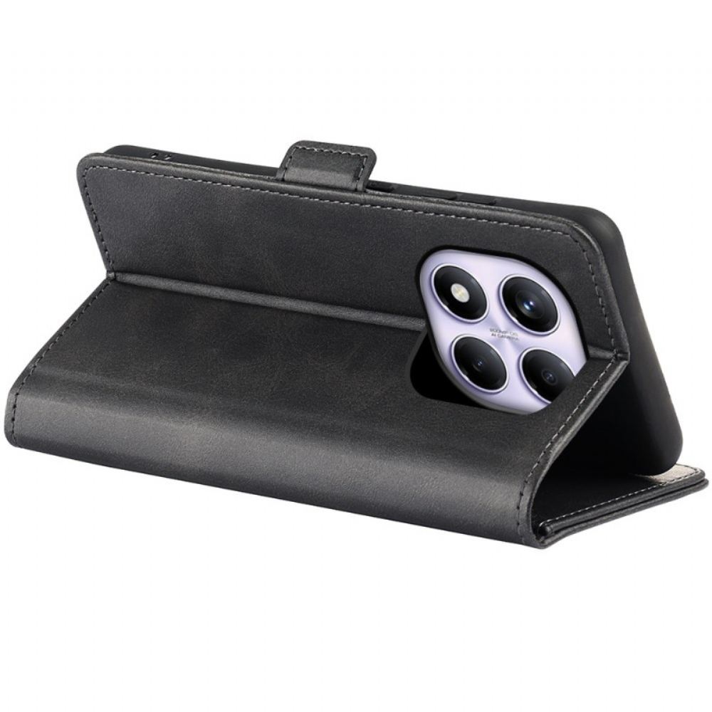 Kožený Kryt Xiaomi Redmi Note 14 Pro 4g Dvojitá Spona