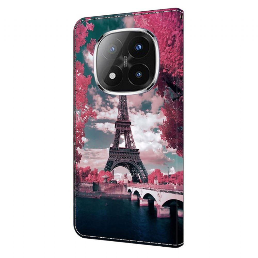 Kožený Kryt Xiaomi Redmi Note 14 Pro 4g Eiffelova Věž