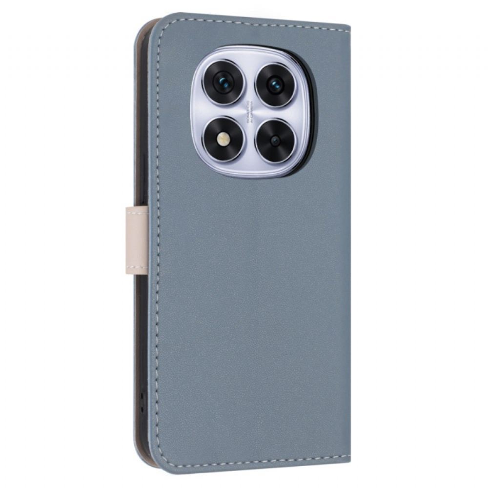 Kožený Kryt Xiaomi Redmi Note 14 Pro 4g Motýlek S Páskem