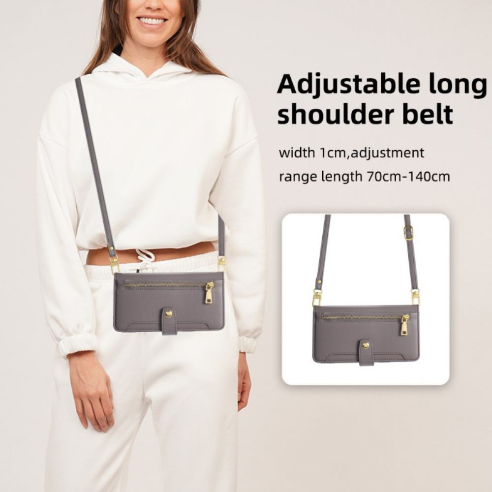 Kožený Kryt Xiaomi Redmi Note 14 Pro 4g Peněženka Přes Rameno A Přes Rameno