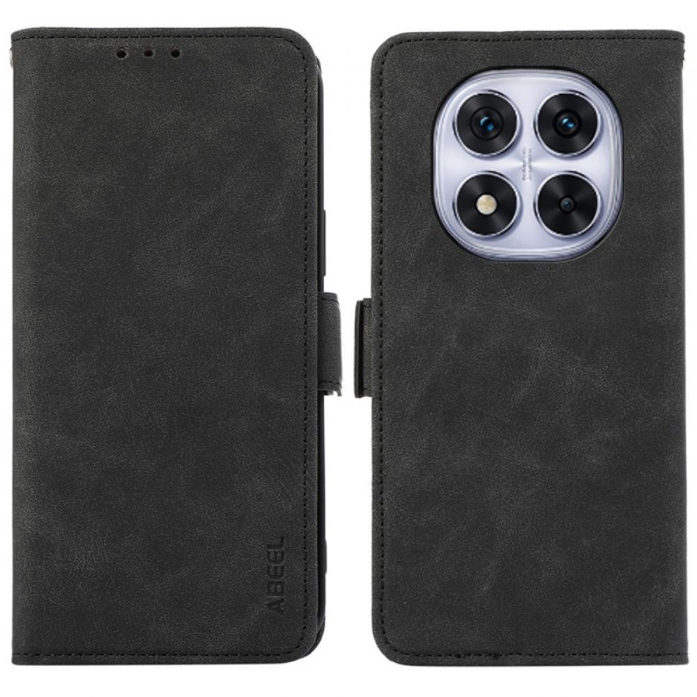 Kožený Kryt Xiaomi Redmi Note 14 Pro 4g Semišový Efekt Abeel