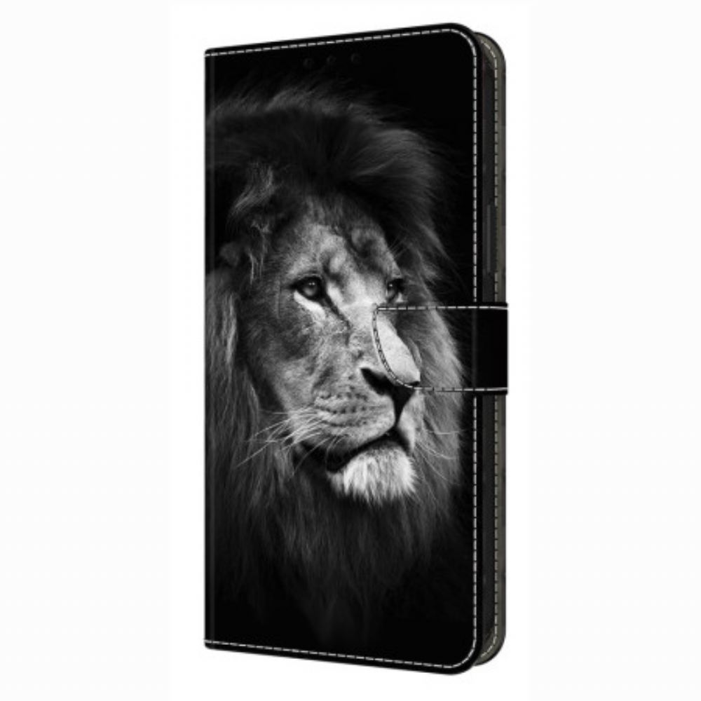 Kožený Kryt Xiaomi Redmi Note 14 Pro 4g Vzor Lva