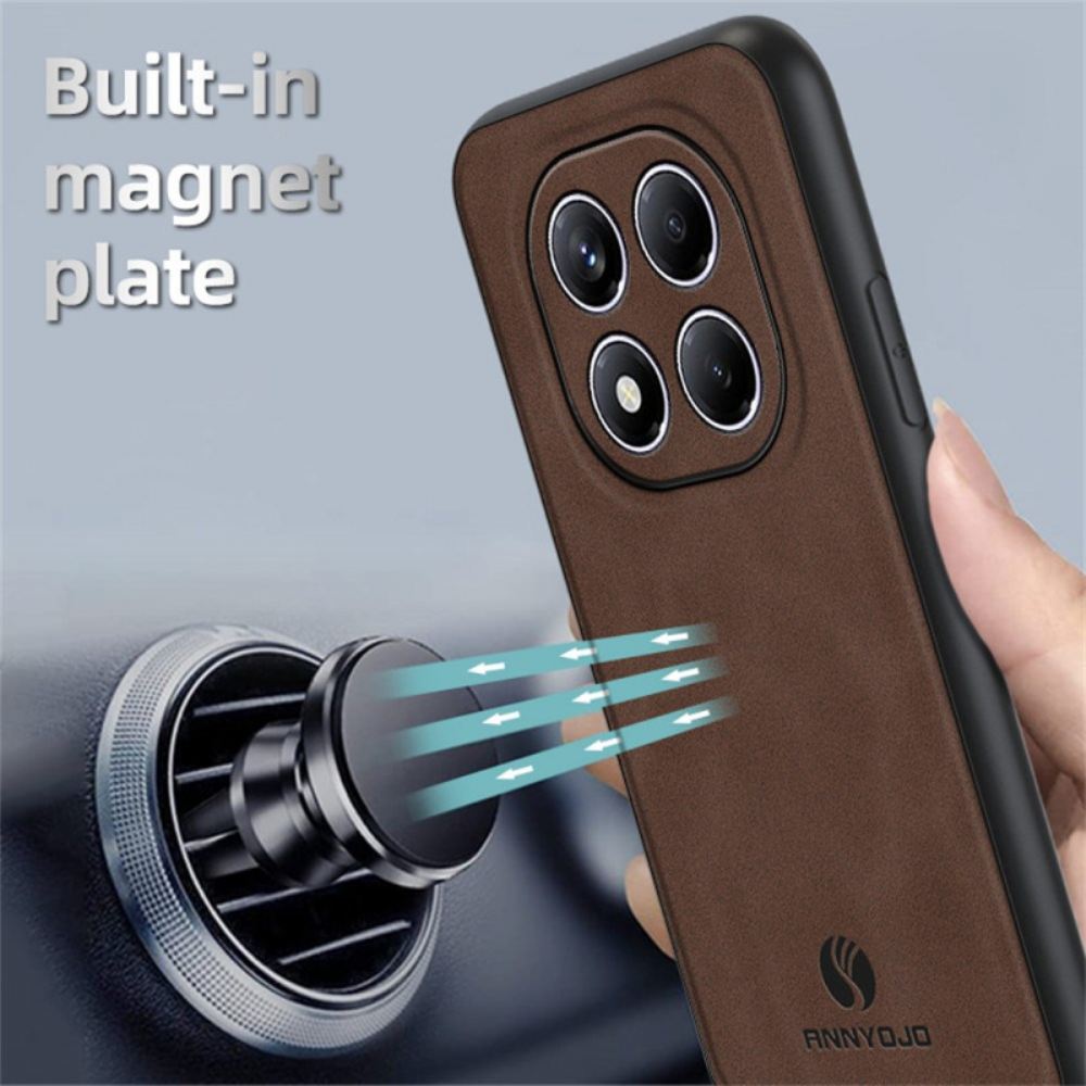 Kryt Xiaomi Redmi Note 14 Pro 4g Kožený Efekt Annyojo