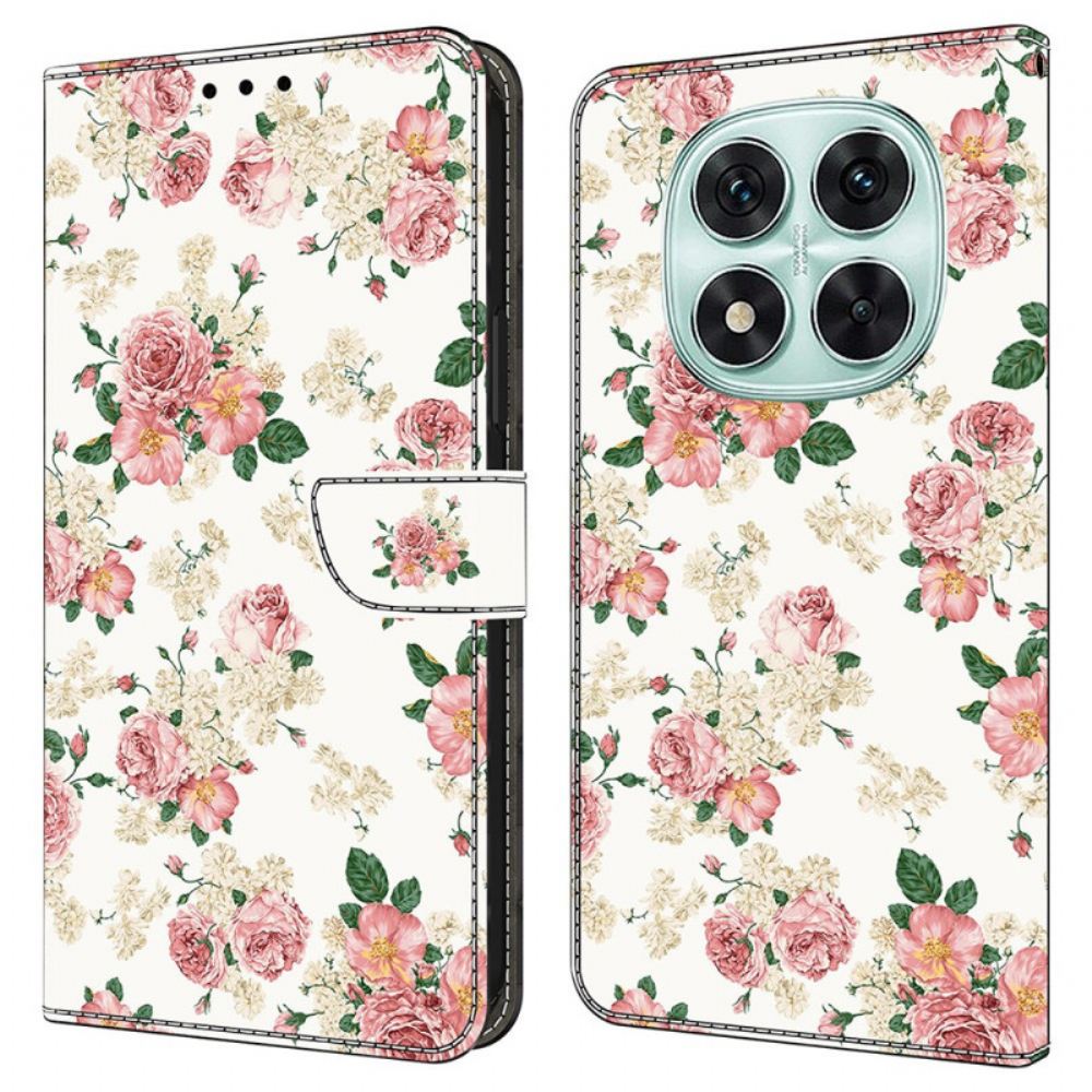 Peněženková Pouzdra Xiaomi Redmi Note 14 Pro 4g Kryty Na Mobil Pivoňky