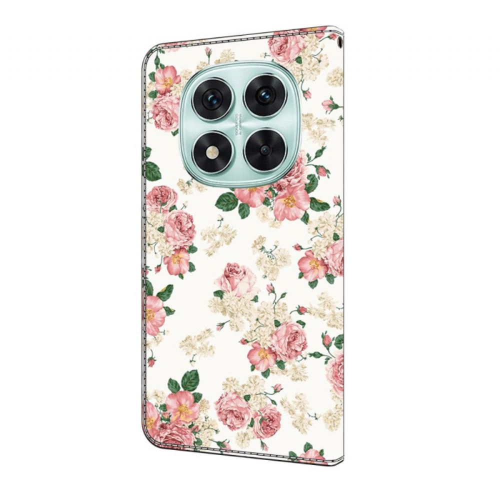 Peněženková Pouzdra Xiaomi Redmi Note 14 Pro 4g Kryty Na Mobil Pivoňky