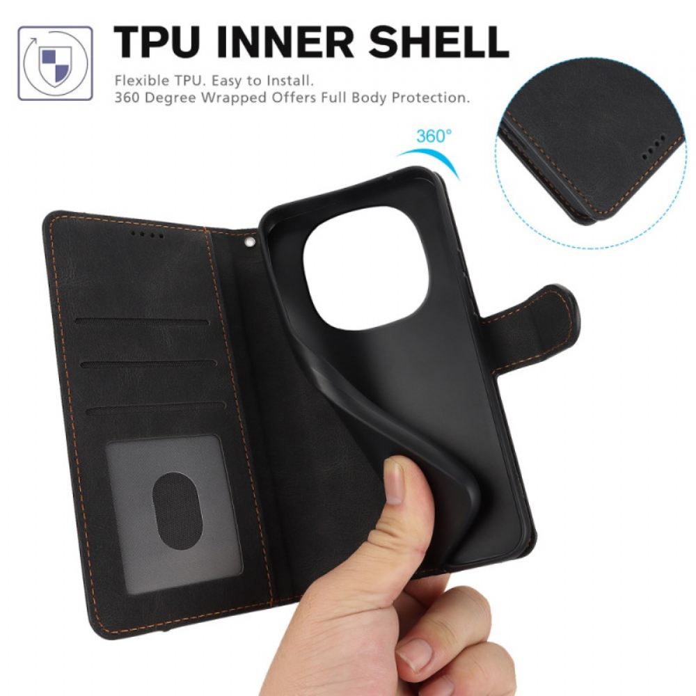 Peněženková Pouzdra Xiaomi Redmi Note 14 Pro 4g Kryty Na Mobil Semišový Efekt S Řemínkem