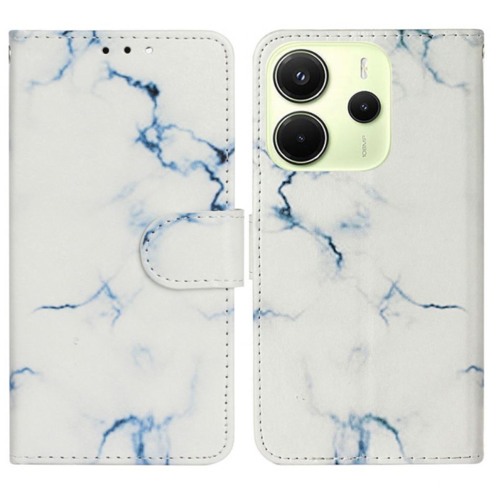 Peněženková Pouzdra Xiaomi Redmi Note 14 Pro 4g Kryty Na Mobil Vzor Bílého Mramoru
