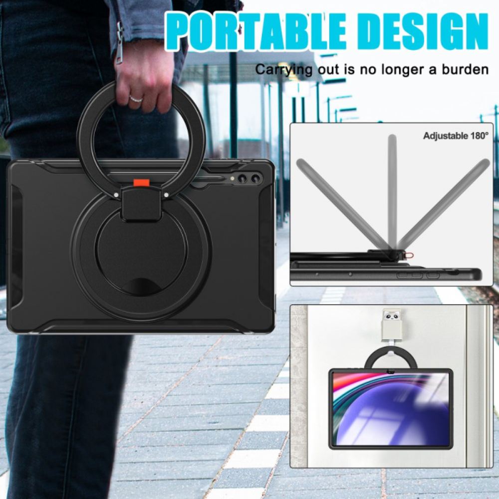 Kryt Samsung Galaxy Tab S10 Ultra Kryty Na Mobil Otočný Kroužkový Stojan