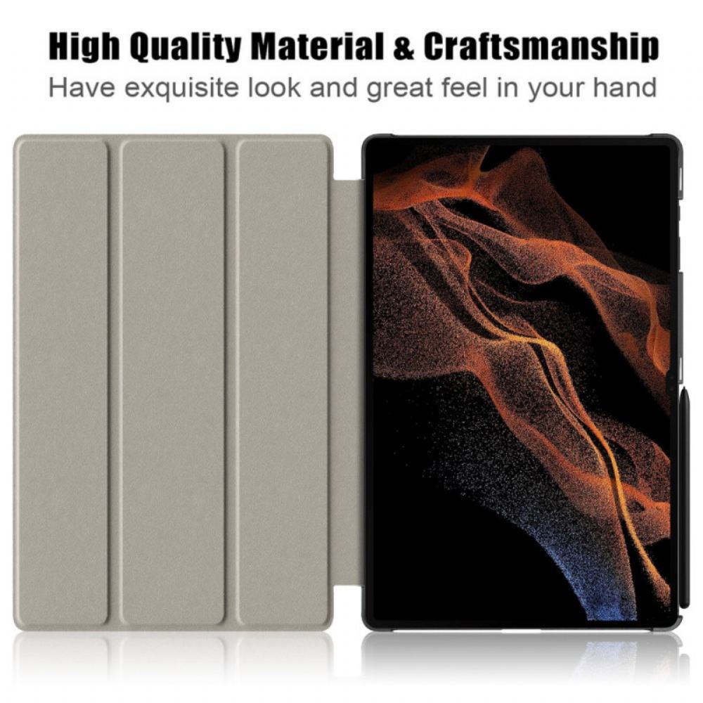 Samsung Galaxy Tab S10 Ultra Trojitý Skládací Stojánek Odolný Proti Pádu