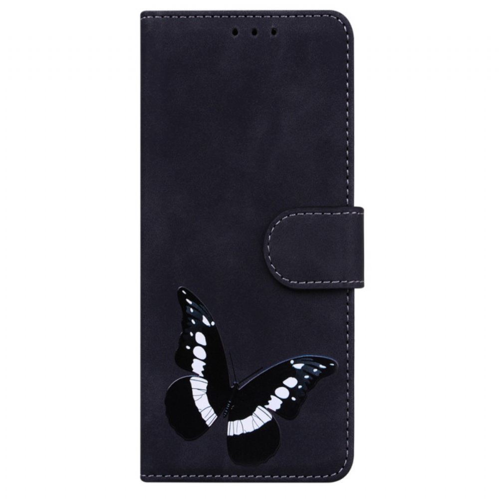 Flipové Pouzdro Na Samsung Galaxy A52 4G / A52 5G / A52s 5G Butterfly Skin-touch