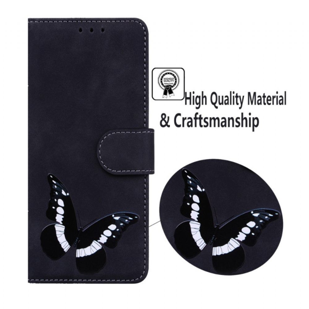 Flipové Pouzdro Na Samsung Galaxy A52 4G / A52 5G / A52s 5G Butterfly Skin-touch