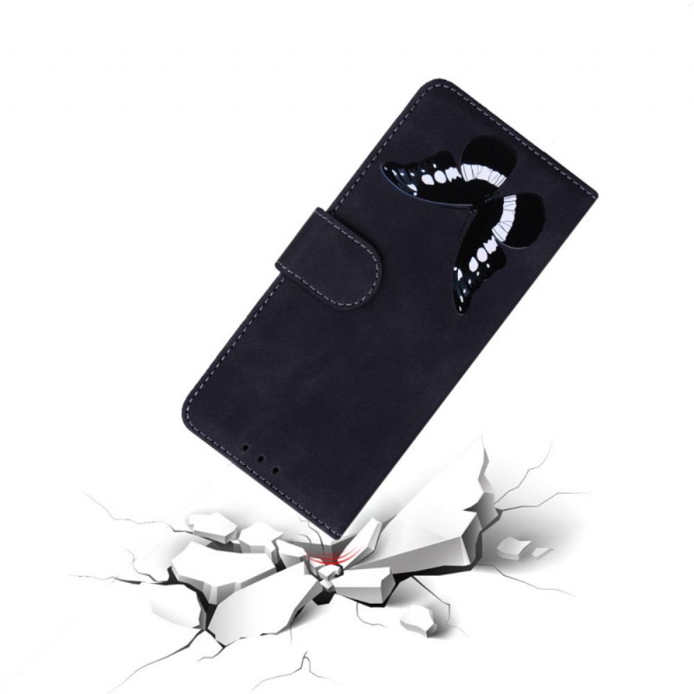 Flipové Pouzdro Na Samsung Galaxy A52 4G / A52 5G / A52s 5G Butterfly Skin-touch