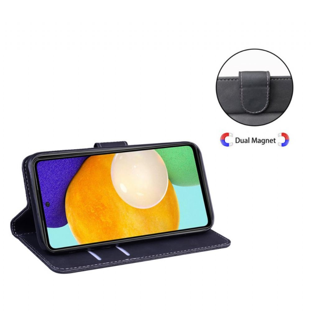 Flipové Pouzdro Na Samsung Galaxy A52 4G / A52 5G / A52s 5G Butterfly Skin-touch