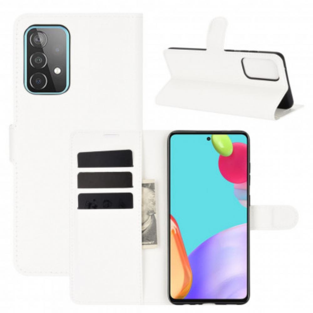 Flipové Pouzdro Na Samsung Galaxy A52 4G / A52 5G / A52s 5G Klasické Liči