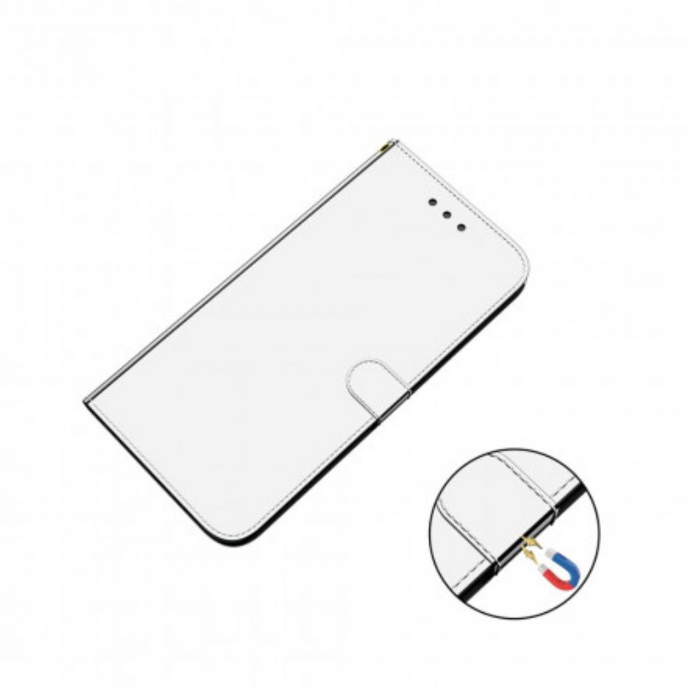 Flipové Pouzdro Na Samsung Galaxy A52 4G / A52 5G / A52s 5G Kryt Na Zrcadlo Z Umělé Kůže