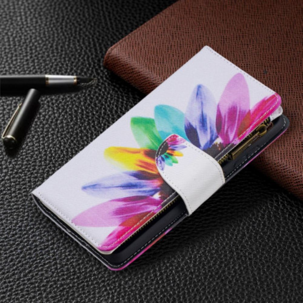 Flipové Pouzdro Na Samsung Galaxy A52 4G / A52 5G / A52s 5G Květinová Kapsa Na Zip