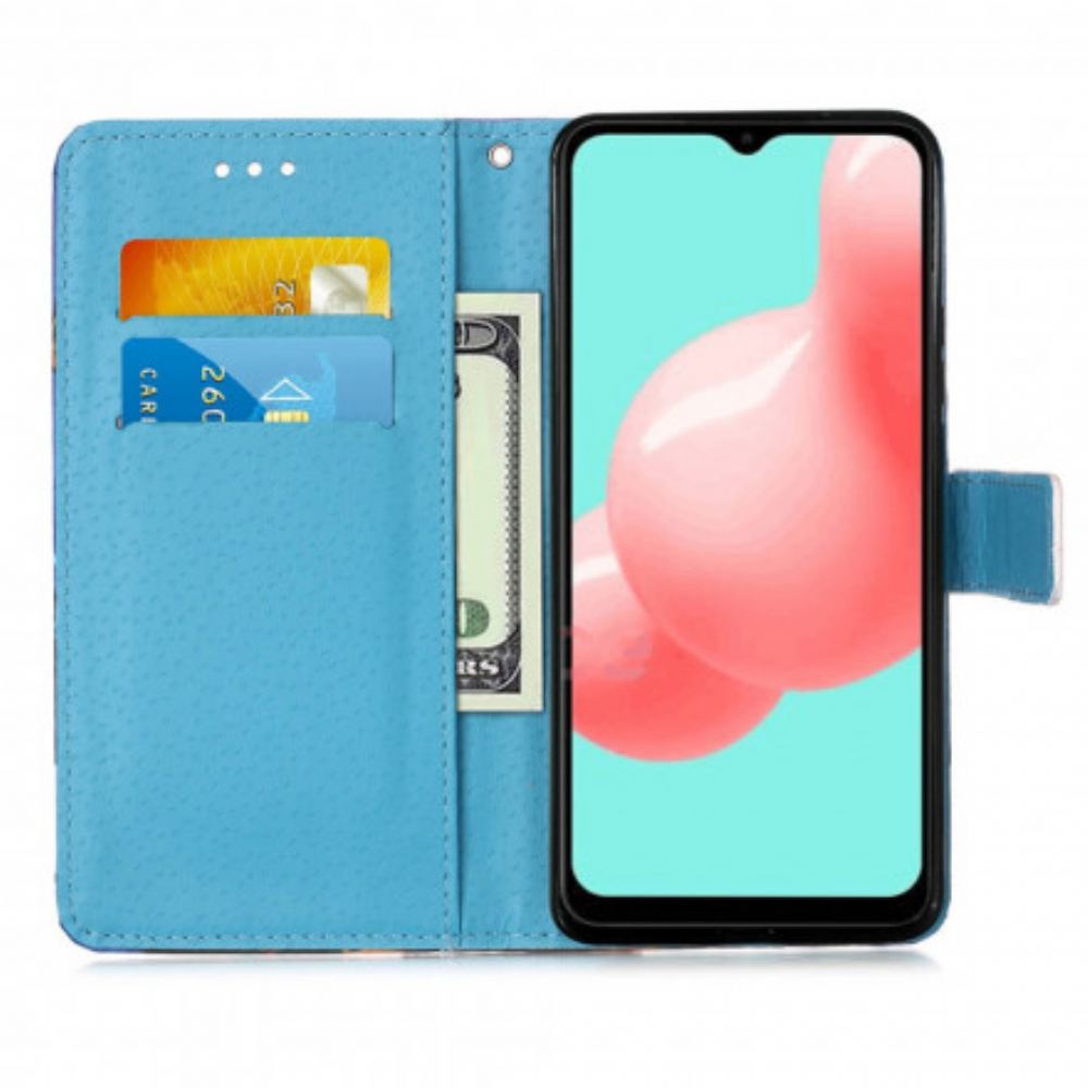 Flipové Pouzdro Na Samsung Galaxy A52 4G / A52 5G / A52s 5G Motýli Eiffelovy Věže