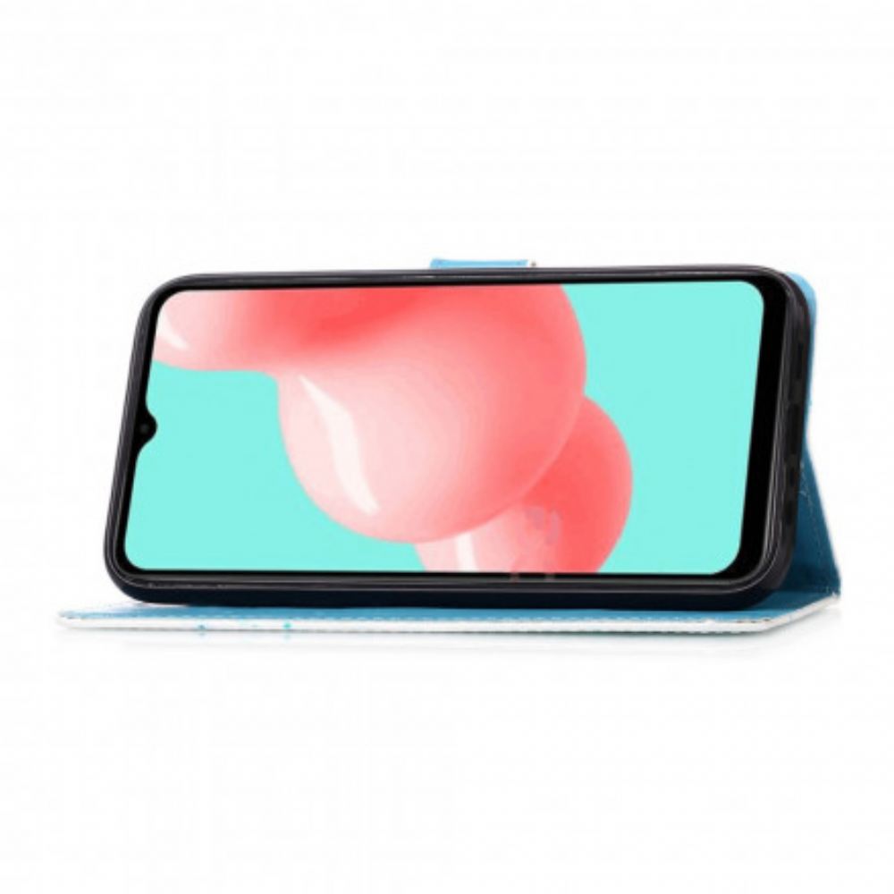 Flipové Pouzdro Na Samsung Galaxy A52 4G / A52 5G / A52s 5G Motýli Eiffelovy Věže