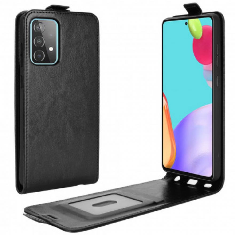 Kožené Pouzdro Na Samsung Galaxy A52 4G / A52 5G / A52s 5G Flipové Pouzdro Vertikální Kožená Chlopeň