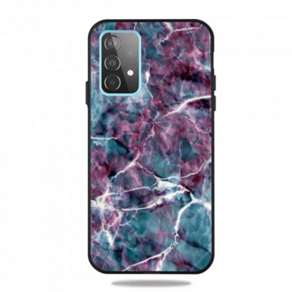 Kryt Na Samsung Galaxy A52 4G / A52 5G / A52s 5G Fialový Mramor