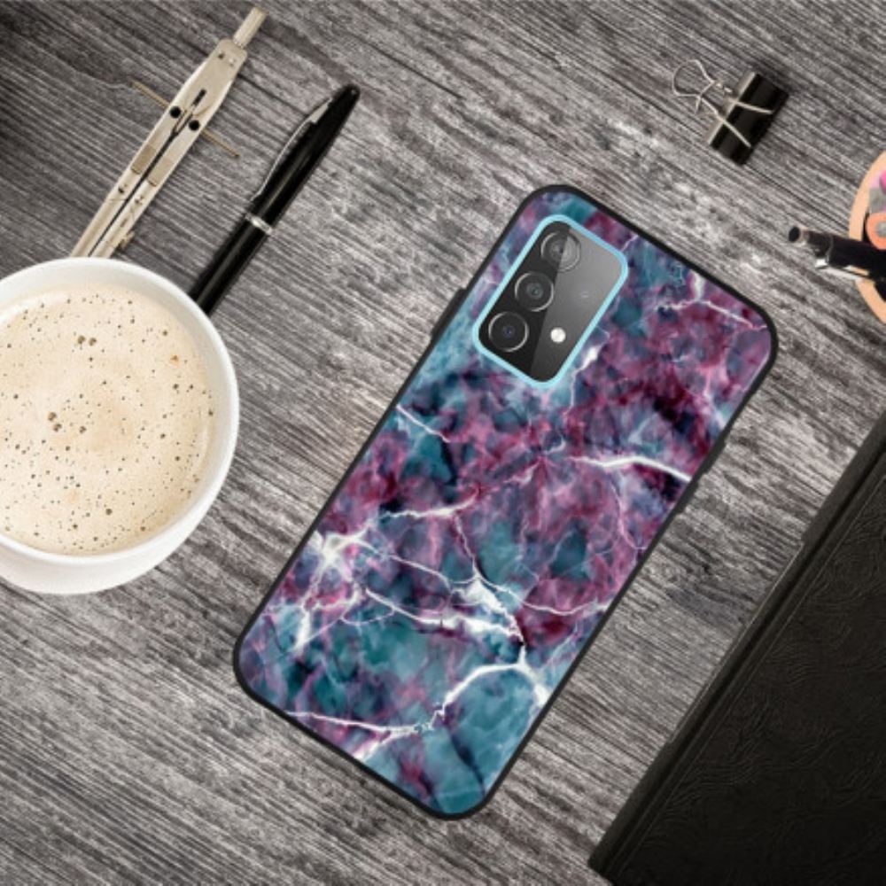 Kryt Na Samsung Galaxy A52 4G / A52 5G / A52s 5G Fialový Mramor