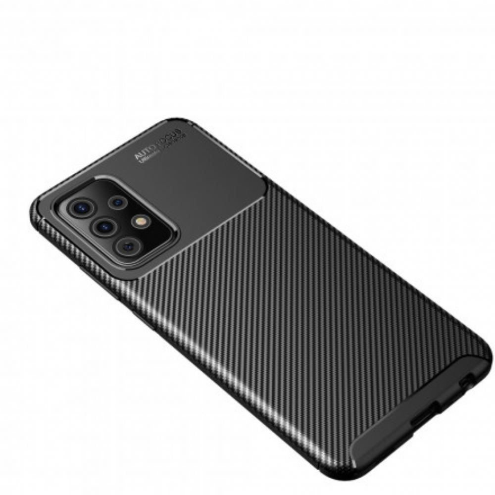 Kryt Na Samsung Galaxy A52 4G / A52 5G / A52s 5G Flexibilní Textura Uhlíkových Vláken