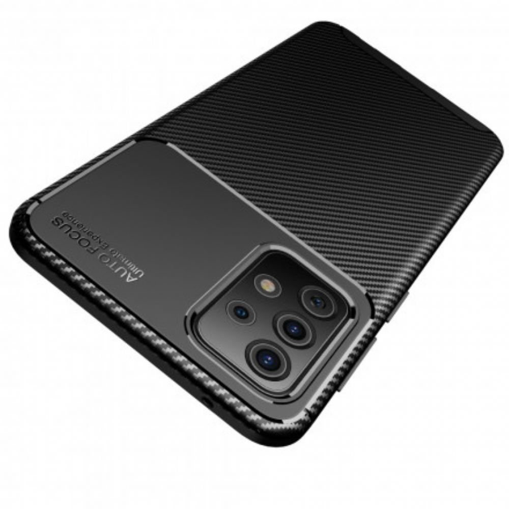 Kryt Na Samsung Galaxy A52 4G / A52 5G / A52s 5G Flexibilní Textura Uhlíkových Vláken