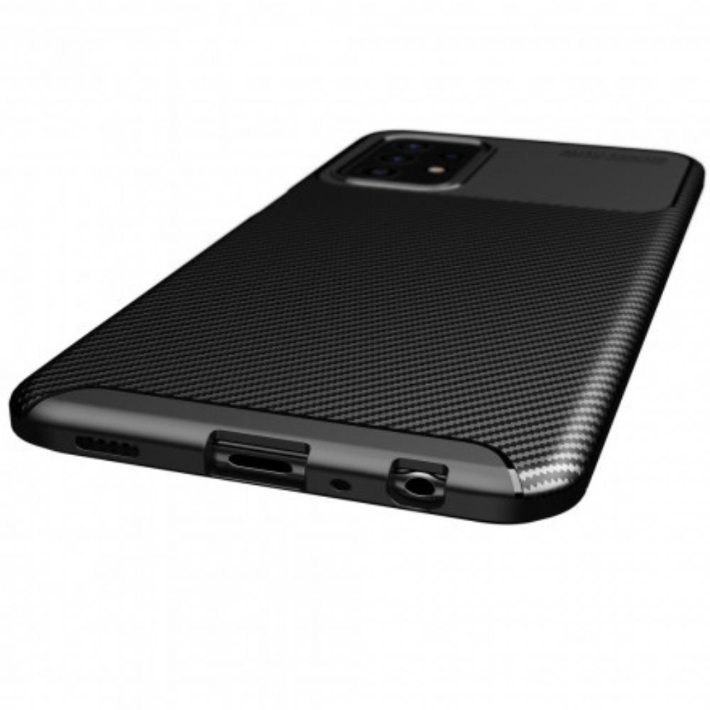 Kryt Na Samsung Galaxy A52 4G / A52 5G / A52s 5G Flexibilní Textura Uhlíkových Vláken