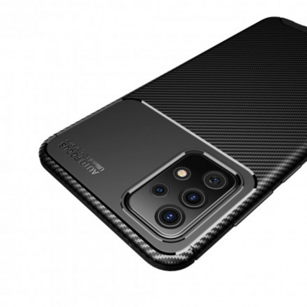 Kryt Na Samsung Galaxy A52 4G / A52 5G / A52s 5G Flexibilní Textura Uhlíkových Vláken