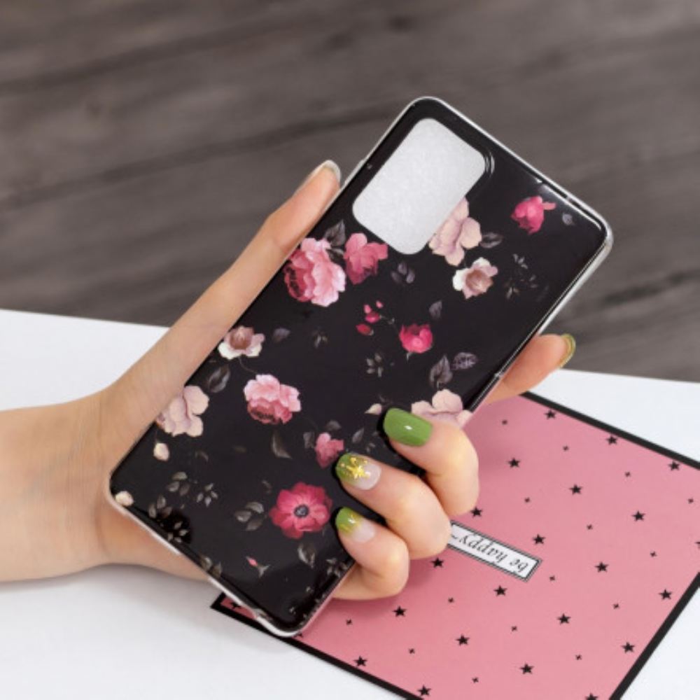 Kryt Na Samsung Galaxy A52 4G / A52 5G / A52s 5G Fluorescenční Květinová Řada