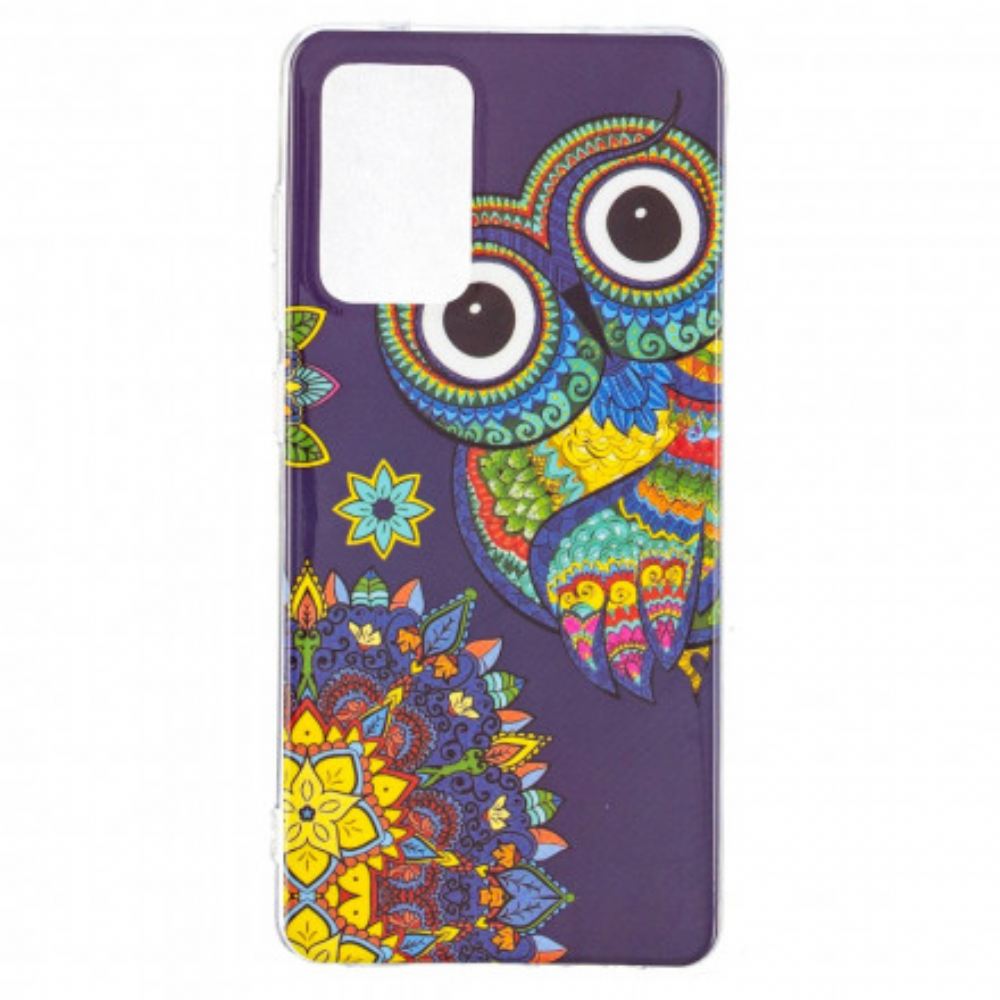 Kryt Na Samsung Galaxy A52 4G / A52 5G / A52s 5G Mandala Fluorescenční Sova