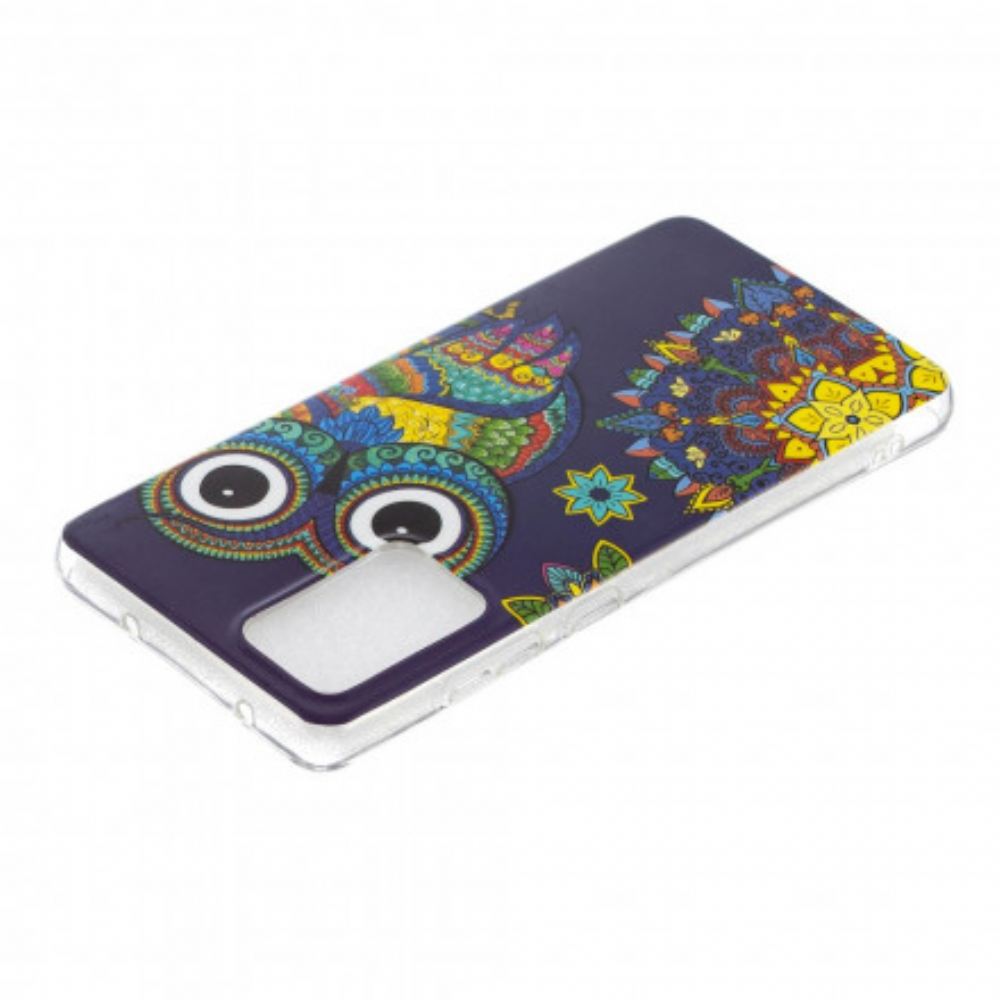 Kryt Na Samsung Galaxy A52 4G / A52 5G / A52s 5G Mandala Fluorescenční Sova