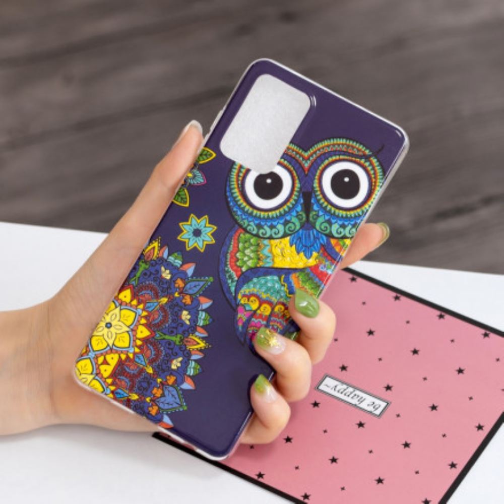 Kryt Na Samsung Galaxy A52 4G / A52 5G / A52s 5G Mandala Fluorescenční Sova