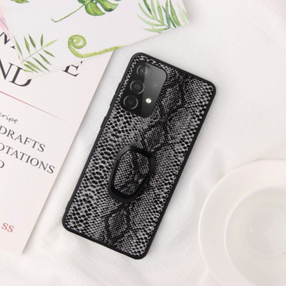 Kryt Na Samsung Galaxy A52 4G / A52 5G / A52s 5G Prstencový Držák Ve Stylu Hada