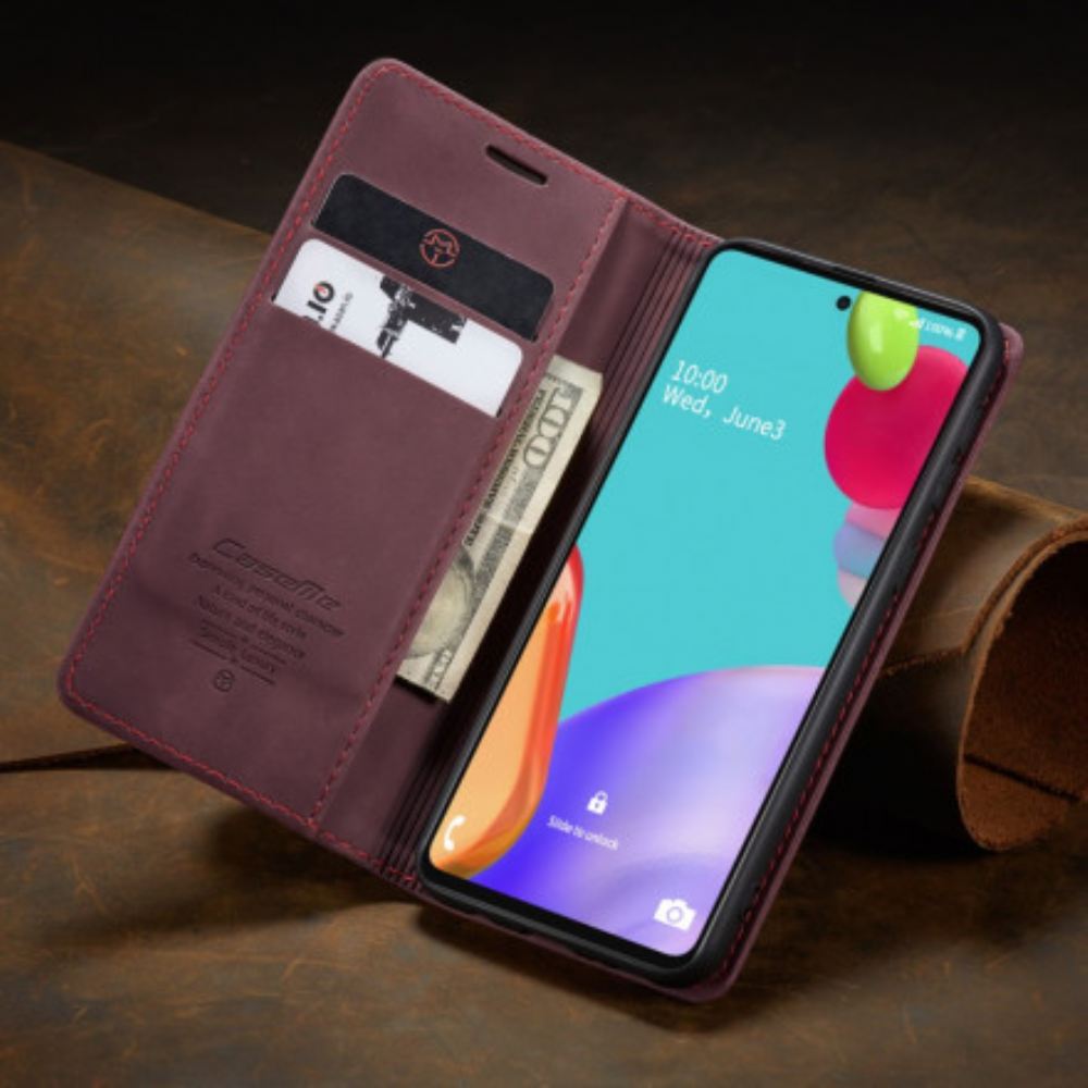 Kryty Na Mobil Na Samsung Galaxy A52 4G / A52 5G / A52s 5G Flipové Pouzdro Caseme Umělá Kůže