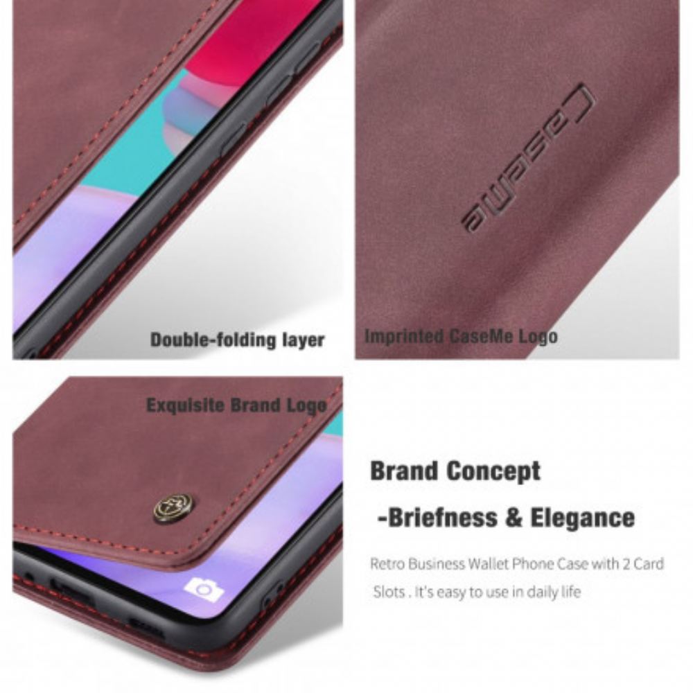 Kryty Na Mobil Na Samsung Galaxy A52 4G / A52 5G / A52s 5G Flipové Pouzdro Caseme Umělá Kůže