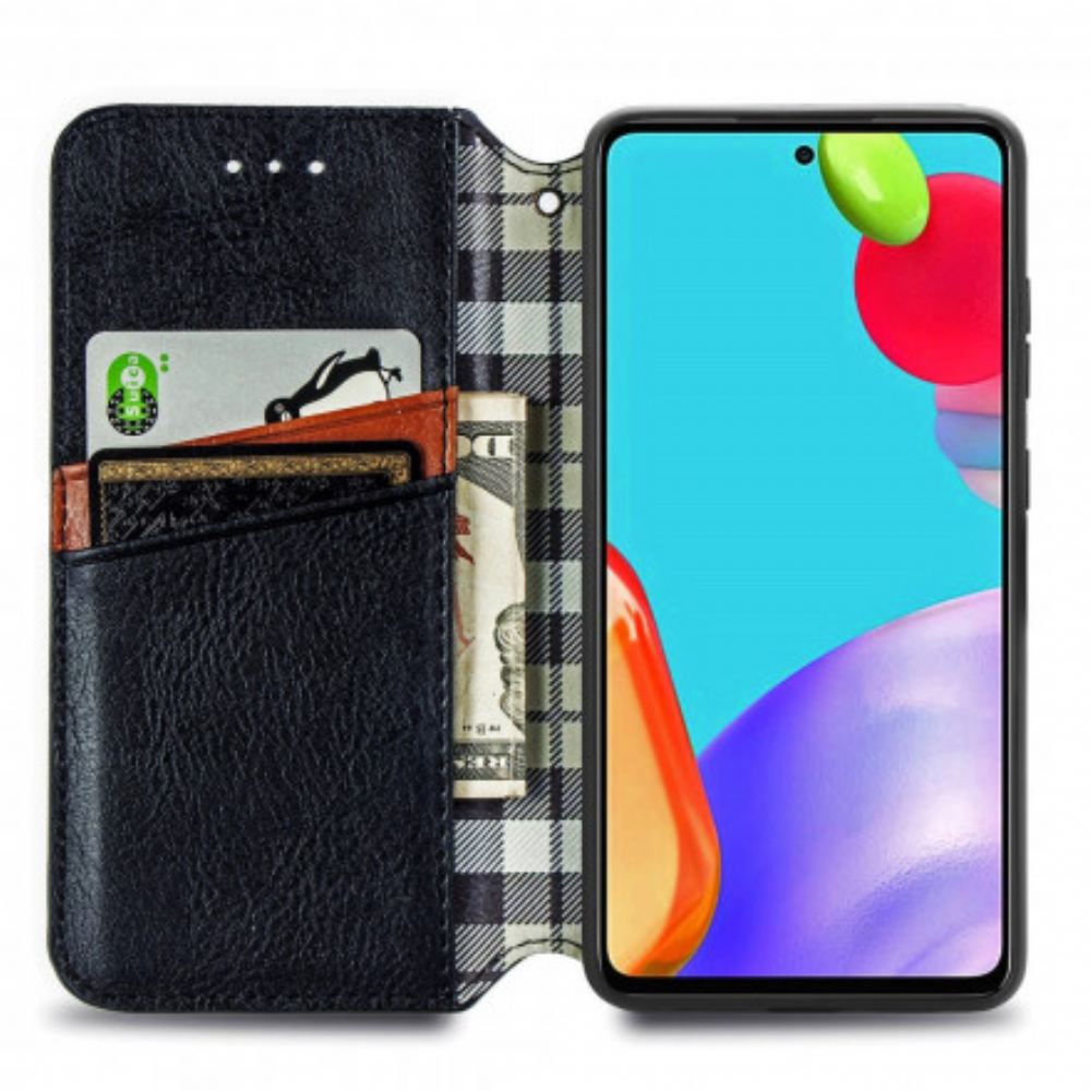 Kryty Na Mobil Na Samsung Galaxy A52 4G / A52 5G / A52s 5G Flipové Pouzdro Efekt Kůže S Diamantovou Texturou