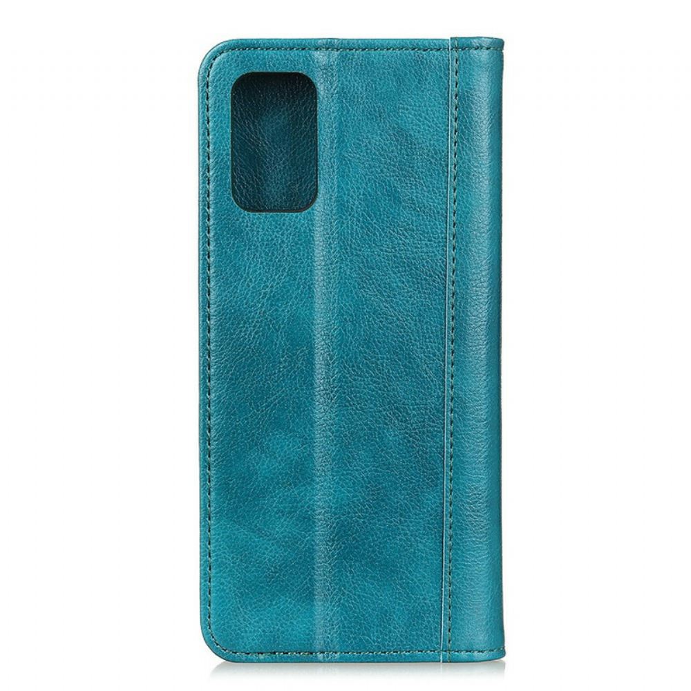 Kryty Na Mobil Na Samsung Galaxy A52 4G / A52 5G / A52s 5G Flipové Pouzdro Elegance Dělená Litchi Kůže