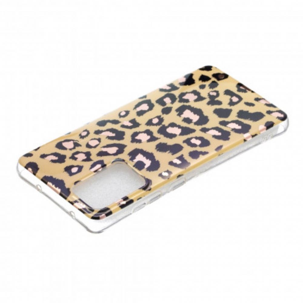 Kryty Na Mobil Na Samsung Galaxy A52 4G / A52 5G / A52s 5G Mramor Ve Stylu Leoparda