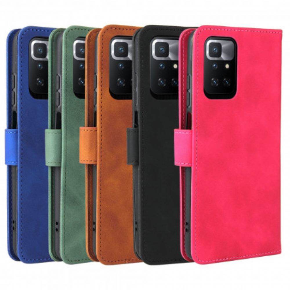 Flipové Pouzdro Na Xiaomi Redmi 10 Dotek Pokožky