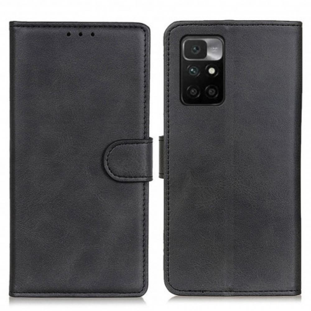 Flipové Pouzdro Na Xiaomi Redmi 10 Efekt Retro Matné Kůže