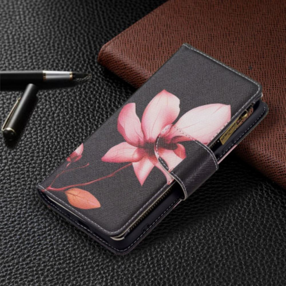 Flipové Pouzdro Na Xiaomi Redmi 10 Květinová Kapsa Na Zip