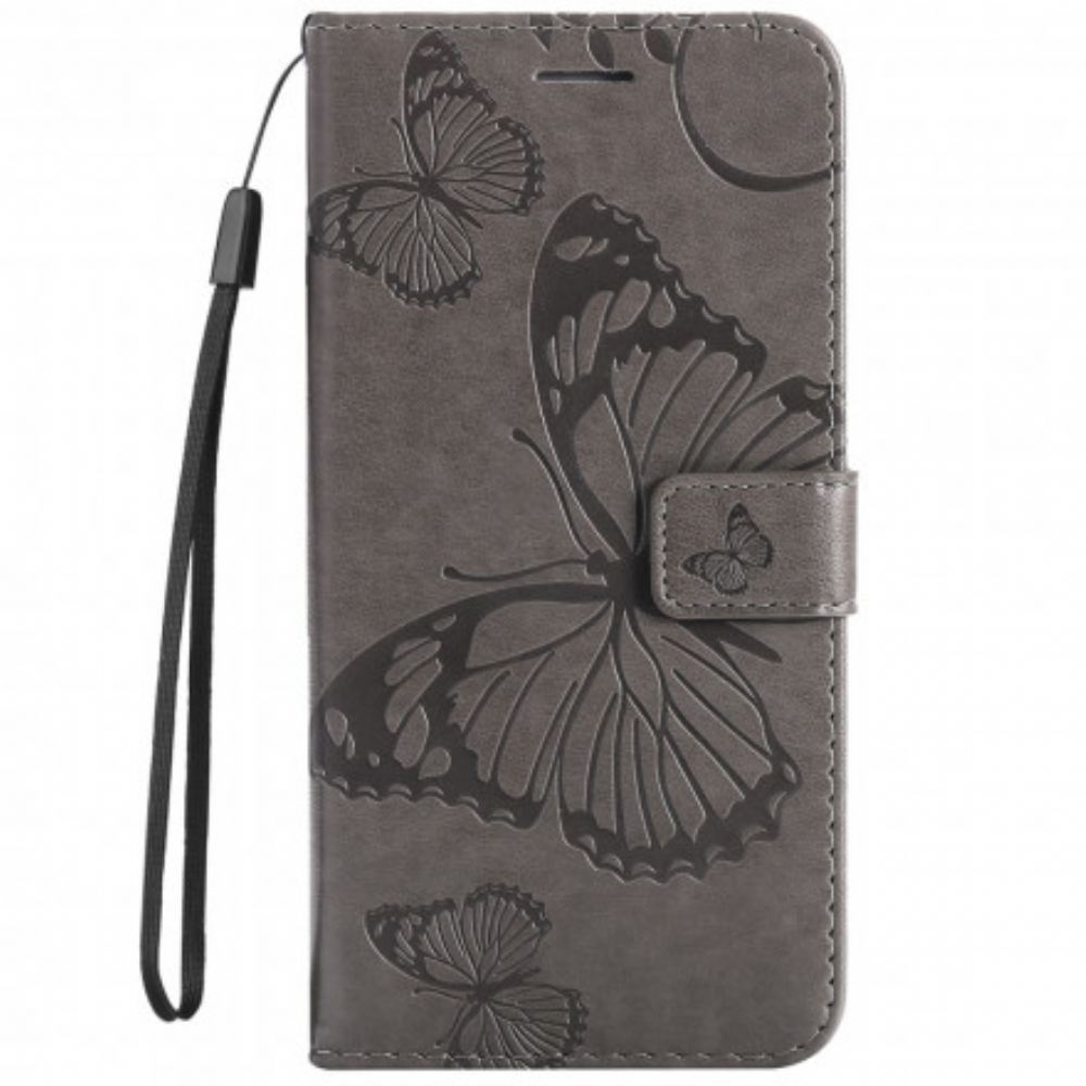 Flipové Pouzdro Na Xiaomi Redmi 10 Na Lana Obří Motýli