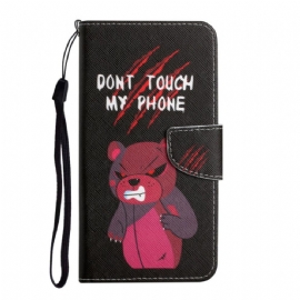 Flipové Pouzdro Na Xiaomi Redmi 10 Medvěd Nedotýkejte Se Mého Telefonu