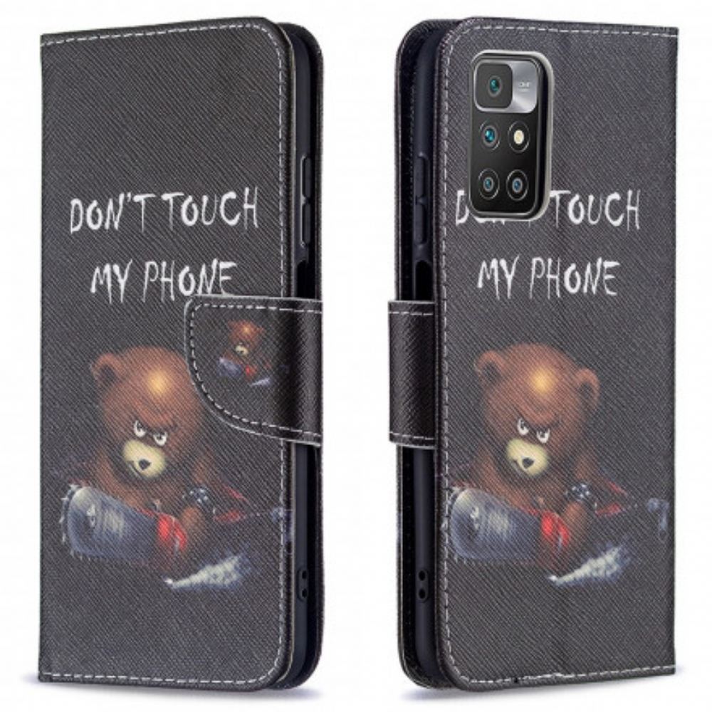 Flipové Pouzdro Na Xiaomi Redmi 10 Nebezpečný Medvěd