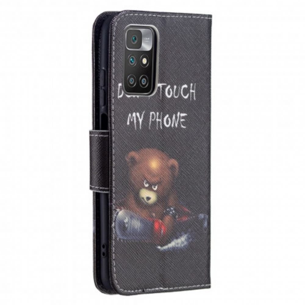Flipové Pouzdro Na Xiaomi Redmi 10 Nebezpečný Medvěd